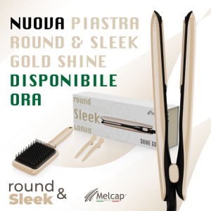 Piastra Round & Sleek Gold...